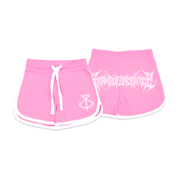 Brand Of Sacrifice - Pink Logo Hot Pants