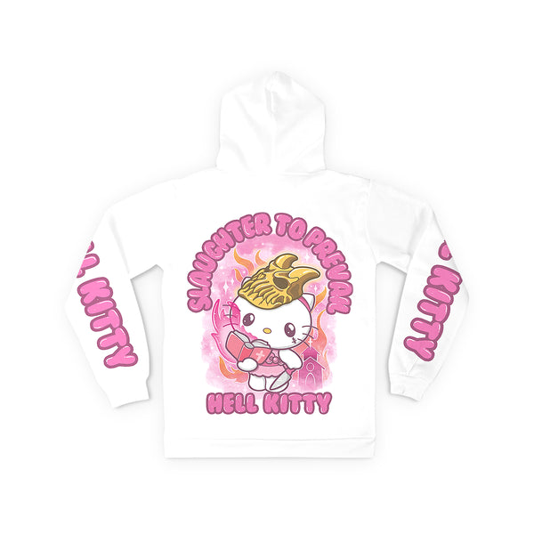 Slaughter To Prevail - Hell Kitty White Hoodie