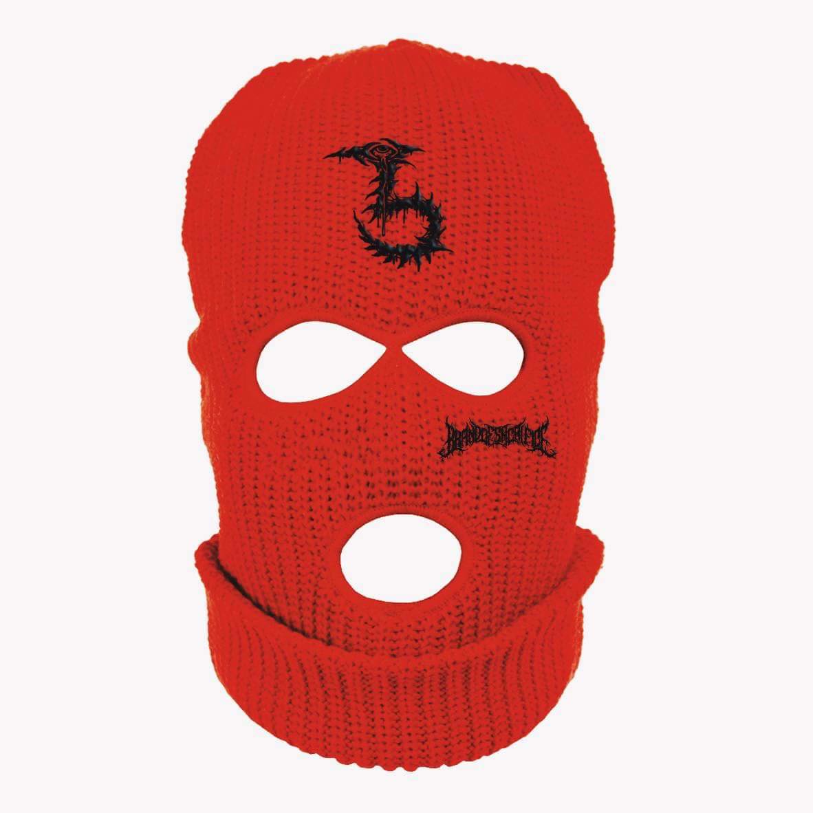 red supreme ski mask
