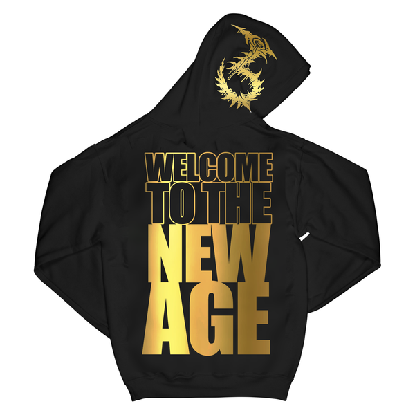 Gold foil hoodie hotsell
