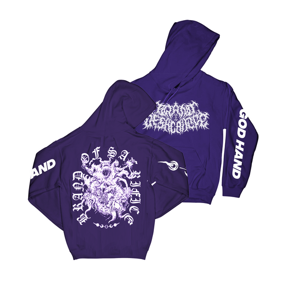 Brand Of Sacrifice - God Hand Purple Hoodie