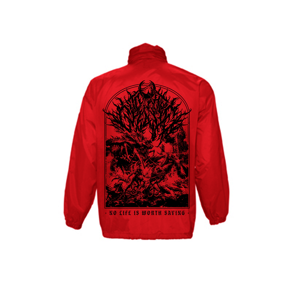 To The Grave - No Life Red Windbreaker
