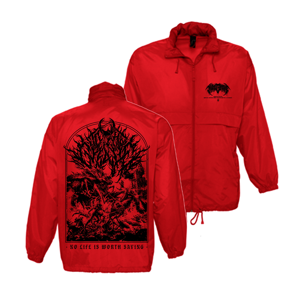 To The Grave - No Life Red Windbreaker