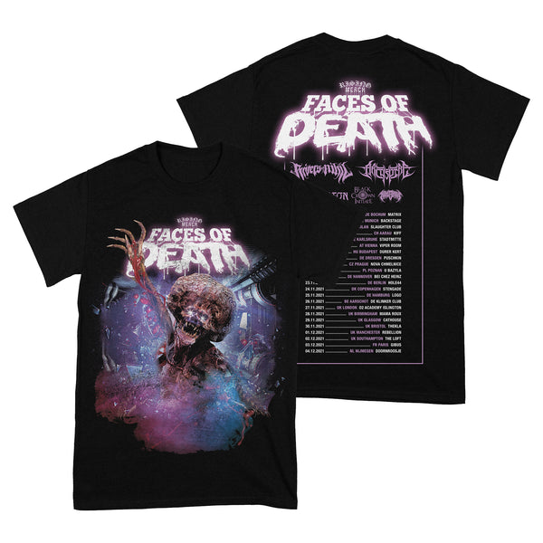 Rising Merch Faces Of Death Tour Tshirt Bundle (23/11/2022 Copenhagen, Denmark)