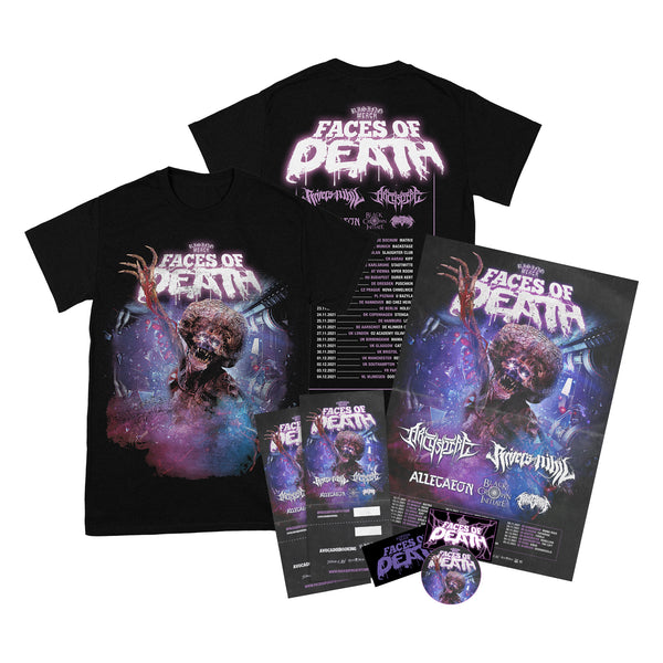 Rising Merch Faces Of Death Tour Tshirt Bundle (12/11/2022 Karlsruhe, Germany)