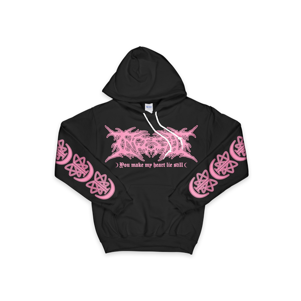 Ingested - Pink Logo Hoodie