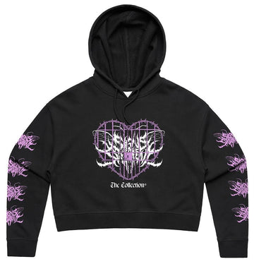 Signs Of The Swarm - Locked Cage Cropped Hoodie